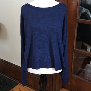 Soft Blue/Black Long Sleeve Top